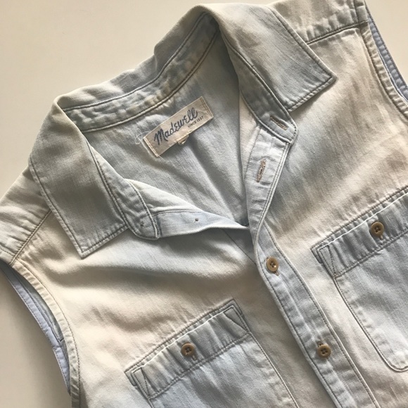 Madewell Chambray Workbench Top - Picture 4 of 4